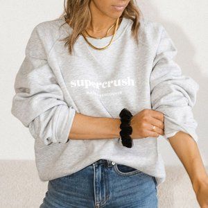 Limited Edition Sold Out Oversized M/L Supercrush Vancouver Grey Crewneck